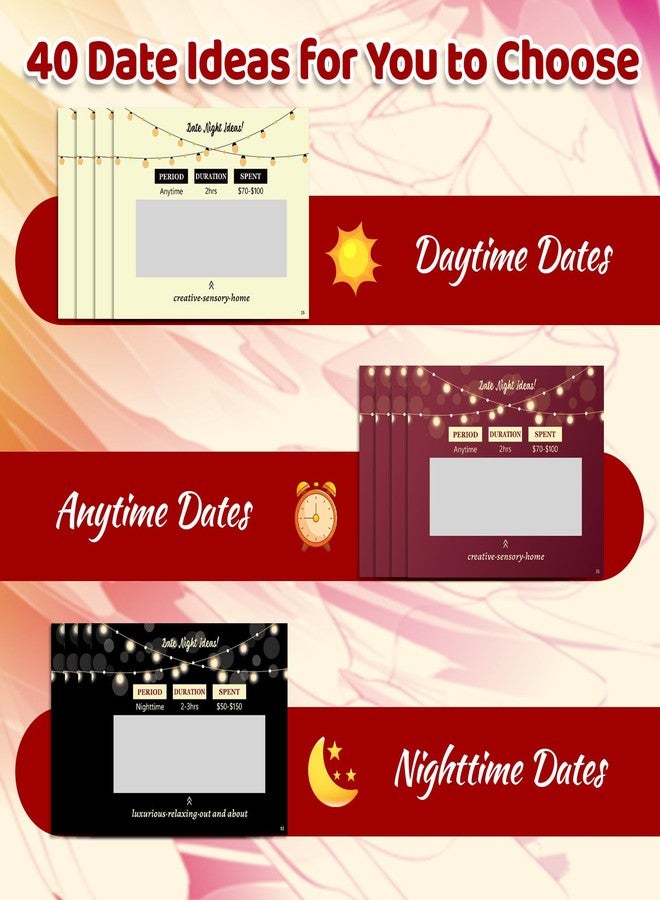 LIGETON Mens Valentines Day Gifts for Him Boyfriend,Romantic Anniversary Couple Gifts for Her Girlfriend,40 Scratch Off Date Night Ideas Games Card for Women,Men,Wife,Husband on Christmas,Wedding,Engagement - Image 4
